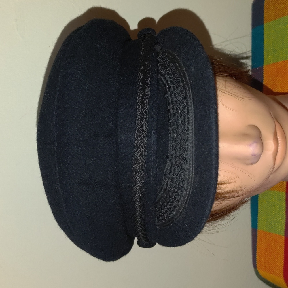 Vtg Young An Fisherman’s Men's Black Cap Hat Sz Small